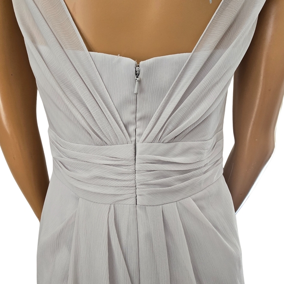 Vera Wang White Elegant Gray Dove Dress - Picture 8 of 16